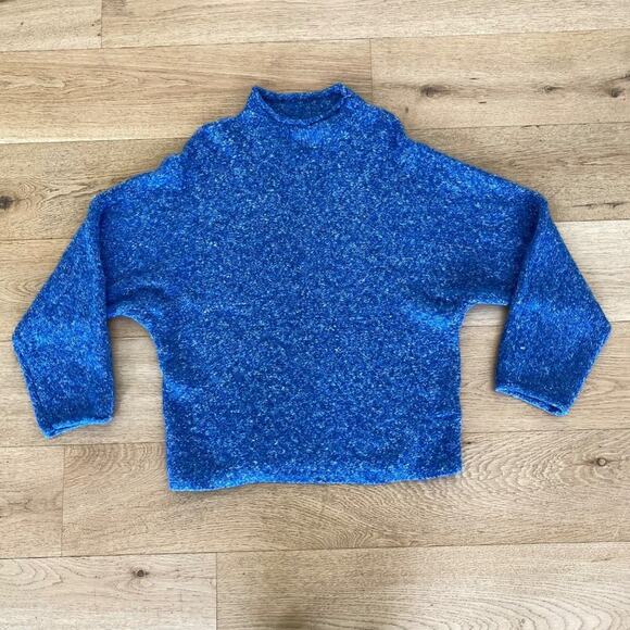 Workshop Republic Clothing Turtleneck Sweater in Blue - Picture 1 of 4